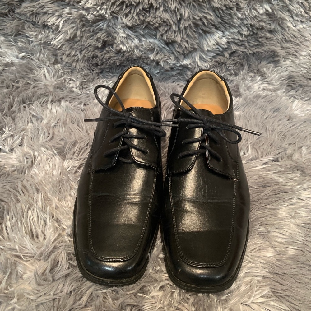 Boys Black Dress Shoes